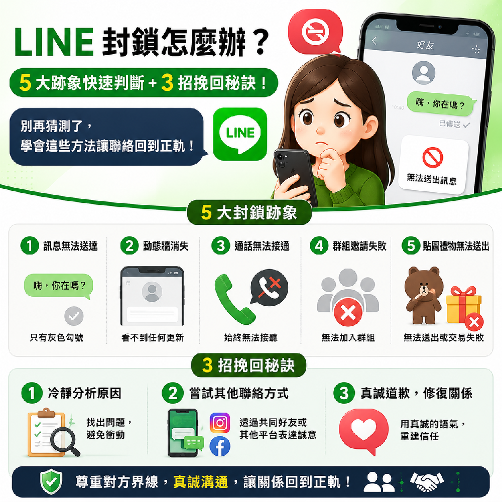 LINE 被封鎖怎麼判斷？常見跡象、誤判原因與成熟處理方式